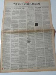 Milliyet The Wall Street Journal Gazetesi - 27 Ocak 1997 - Sayı 38 - Diplomatların Yeni İhtisaslık Alanı Sipariş Müzakereleri- Thomas Alva Edison - ABD'li Ekonomistin Büyüme İçin Reçetesi Teknolojik Buluşmalar - Oylar İşçi Partisine