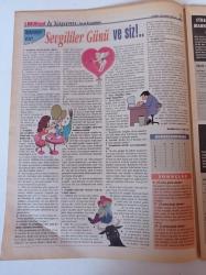 Milliyet İş Yaşamı Ve İnsan Kaynakları Gazetesi - 23 Şubat 1997 - Sayı 12 - Burger King'in Eğitim Ve İnsan Kaynakları Müdürü İmer Artan Fotoğrafı - Tab Gıda Türkiye - Sevgililer Günü -  Nedret Birim - Memduh Efendioğlu