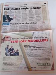Milliyet İş Yaşamı Ve İnsan Kaynakları Gazetesi - 28 Ocak 2001 - Yeni Liderlik Profili - Joseph Siegel - Fark Yaratan Müşteriyi Kapar - Bernard Shaw- Yaşam Öyküsüyle Gelişen Liderlik - Girişimci Lider