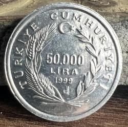 Türkiye Cumhuriyeti Darphane Basımı 1999 Yılı 50.000 Lira FAO Şarapçılık Hatıra Para