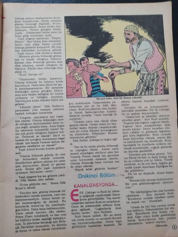 Milliyet Çocuk Dergisi 3 Ağustos 1981 Korkusuz Üçler  