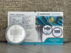2021 - Kazakistan Bağımsızlığının 30.Yılı - Gümüş Darphane Sertifikalı Hatıra Para