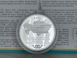 2021 - Kazakistan Bağımsızlığının 30.Yılı - Gümüş Darphane Sertifikalı Hatıra Para