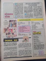 Milliyet Çocuk Dergisi - 14 Eylül 1981 - Ulaşamayan Yolcular - Cüneyt Arkın - Ali Özgentürk - Genco Erkal - Cehennem Çiçeği - Atlı Karınca -