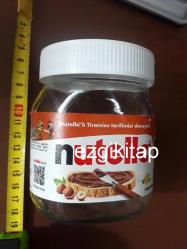 5 adet cam kavanoz (kapaklı kavanoz) (nutella tamek)