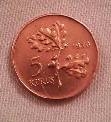 5 KURUŞ 1970 T.C.