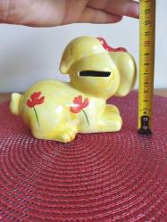 VİNTAGE SERAMİK KÖPEK KUMBARA 10.5 X 14 CM