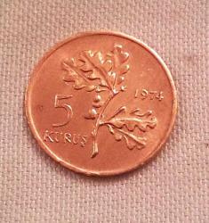 5 KURUŞ 1974 T.C.