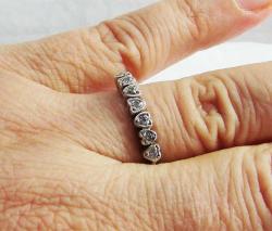 Antika - 1980 Ler.....HaRiKa PIRLANTA SıRa 7 TAŞLI YÜZÜK - kitantik - kitaLog