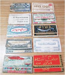 OSMANLI DöNeMi TÜTÜN SİGARA KAĞIDI LOTU-Dolu ....10 AdetLiK LOT