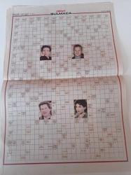 Milliyet Bulmaca Gazetesi - 1 Şubat 2004 -Sean Pean - İsabella Rosselini - Tim Robbins - Kurt Russell- Mira Sorvino