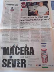 Milliyet Cumartesi Gazetesi - 19 Temmuz 2003 - Sinemis Candemir Fotoğrafı - Şiddetin Ve Uyuşturucunun Kenti Rio De Janerio- Nu Teras - Mutfağın Yeni Hakimi Okullu Kadın Aşçılar - Murat Evgin