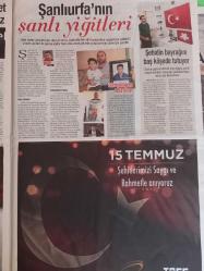 15 Temmuz Demokrasi ve Milli Birlik Günü Sabah Gazetesi özel eki 15 Temmuz 2020 33*55cm