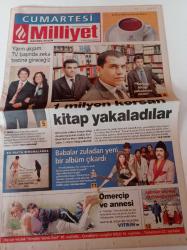 Milliyet Cumartesi Gazetesi - 10  Mayıs 2003 - Beyazıt Öztürk - Meltem Cumbul - Korsan Kitap Yakalama Ekibi - Baba Zula - Ömerçip