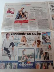 Milliyet Cuma Gazetesi - 27 Haziran 2003 - Mustafa Denizli - Çiğdem Kayalı - Tamer Karadağlı - Arzu Balkan - Futbolcu İbrahim Üzülmez - Audrey Hepburn Gözlükleri Moda