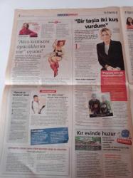 Milliyet Cuma Gazetesi - 30 Mayıs 2003& İlhan Mansız Kaç Kilo Çikolata Yedi - Aslı Günyüz Beş Ünlü Markanın Patroniçesi- Yaz Terliksiz Geçmeyecek - Salı Pazarı