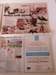 Milliyet Cuma Gazetesi - 30 Mayıs 2003& İlhan Mansız Kaç Kilo Çikolata Yedi - Aslı Günyüz Beş Ünlü Markanın Patroniçesi- Yaz Terliksiz Geçmeyecek - Salı Pazarı
