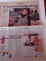 Milliyet Cuma Gazetesi - 11 Nisan 2003 - Müzisyen Ailenin Tasarımcı Kızı Elvan Engin Fotoğrafı- Kadının Kadınla İmtihanı- TGRT Ana Haber Spikeri Jülide Ateş - Erol Evgin