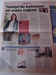 Milliyet Cuma Gazetesi - 11 Nisan 2003 - Müzisyen Ailenin Tasarımcı Kızı Elvan Engin Fotoğrafı- Kadının Kadınla İmtihanı- TGRT Ana Haber Spikeri Jülide Ateş - Erol Evgin