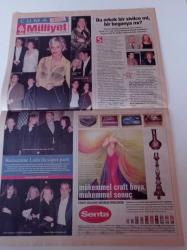 Milliyet Cuma Gazetesi - 11 Nisan 2003 - Müzisyen Ailenin Tasarımcı Kızı Elvan Engin Fotoğrafı- Kadının Kadınla İmtihanı- TGRT Ana Haber Spikeri Jülide Ateş - Erol Evgin