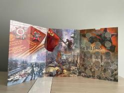 2. Dünya Savaşı Hatıra Para Seti (14 farklı tip 5 Ruble) Rusya