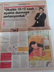Milliyet Cumartesi Gazetesi - 27 Temmuz 2002 - Haber Spikeri Sonay Dikkaya Fotoğrafı - Siyah Giyen Adamlar Filmi - Will Smith - Dilek Hanif'in Son Defilesi - Ragga Oktay - Rap - Abdülaziz'in Vagonunu Kurtaran Koleksiyoner Mete Tekyıldız