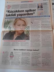 Milliyet Cumartesi Gazetesi - 27 Temmuz 2002 - Haber Spikeri Sonay Dikkaya Fotoğrafı - Siyah Giyen Adamlar Filmi - Will Smith - Dilek Hanif'in Son Defilesi - Ragga Oktay - Rap - Abdülaziz'in Vagonunu Kurtaran Koleksiyoner Mete Tekyıldız