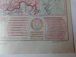 1957 CCCP RUSYA KONULU ORİJİNAL HARİTA...