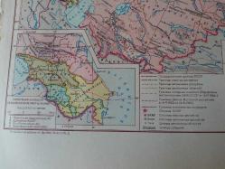 1957 CCCP RUSYA KONULU ORİJİNAL HARİTA...