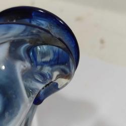 P101---ÇİFT RENK MURANO TARZI AĞIR CAM ESKİ KÜLLÜK