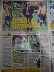 Türkiye Gazetesi,30 Eylül 2017,Recep Tayyip Erdoğan,Ak Parti,Fenerbahçe,Binali Yıldırım,Okan Buruk,Ali Yıldırım,Aykut Kocaman,Emre Belözoğlu,Beşiktaş,Galatasaray