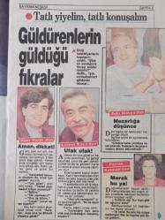 Günaydın Bayram Neşesi Dergisi - Levent Kırca - Oya Başar - Müjdat Gezen - Zeki Alasya - Uğur Yücel - Perran Kutman - Demet Akbağ - Seden Kızıltunç -