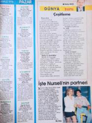 Hürriyet Teleskop Dergisi - 6-12 Temmuz 1996 - Levent Kırca - Oya Başar - Kartal Tibet - Emrah - Tekin Akmansoy - Mahsun Kırmızıgül - Nejat Uygur -