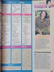 Hürriyet Teleskop Dergisi - 6-12 Temmuz 1996 - Levent Kırca - Oya Başar - Kartal Tibet - Emrah - Tekin Akmansoy - Mahsun Kırmızıgül - Nejat Uygur -
