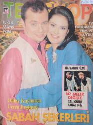Hürriyet Teleskop Dergisi - 18-24 Mayıs 1996 - Oktay Kaynarca - Ceren Erginsoy - Yılmaz Erdoğan - Demet Akbağ - Kate Winslet - Bekir Coşkun -