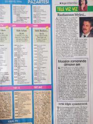Hürriyet Teleskop Dergisi - 18-24 Mayıs 1996 - Oktay Kaynarca - Ceren Erginsoy - Yılmaz Erdoğan - Demet Akbağ - Kate Winslet - Bekir Coşkun -