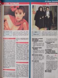 Tv'de Yedigün Gong Tv Programı Dergisi - Halit Akçatepe - Tarık Akan - Orhan Tuncel - Samantha Fox - Uzay Yolu - Kuruntu Ailesi - Yaprak Dökümü -