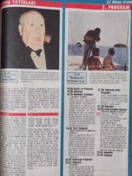 Tv'de Yedigün Gong Tv Programı Dergisi - Halit Akçatepe - Tarık Akan - Orhan Tuncel - Samantha Fox - Uzay Yolu - Kuruntu Ailesi - Yaprak Dökümü -