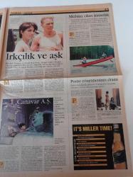 Milliyet Kültür Sanat Gazetesi - 18 Nisan 2002 - Sansürlü Festival 21. Uluslararası İstanbul Film Festivali - Zeki Demirkubuz - Albert Camus - Yabancı Romanı - Zeynep Tokuş Fotoğrafı - Yazgı Filmi