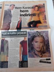 Milliyet Vitrin Gazetesi - 2 Aralık 2000 - Sayı 210 - Manken Deniz Öney Ve Ferhat Demirci Fotoğrafı - Hacı Abdullah Lokantası - Turşu - Müthiş Bir Animasyon Firari Tavuklar - Vizyo Ajans