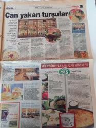 Milliyet Vitrin Gazetesi - 2 Aralık 2000 - Sayı 210 - Manken Deniz Öney Ve Ferhat Demirci Fotoğrafı - Hacı Abdullah Lokantası - Turşu - Müthiş Bir Animasyon Firari Tavuklar - Vizyo Ajans