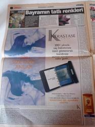 Milliyet Vitrin Gazetesi - 23 Aralık 2000 - Sayı 213 - Manken Ceylan Saner Ve Evren Özgürbüz Fotoğrafı - Bim 2000 Yılı Market Fiyatları - Taş Plak - Eğlence Kıbrıs'ta