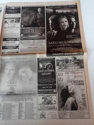 Milliyet Pazar Gazetesi - 3 Aralık 2000 - Murat Belge ve Hale Soygazi Fotoğrafı - Küçük Paris Cihangir - Kentli Kadının Seks Güncesi - Sarah Jessica Parker