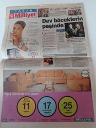 Milliyet Pazar Gazetesi - 24 Mart 2002 - Mustafa Denizli'nin Kızı Selin Denizli Fotoğrafı - Prenses Diana - Kraliçe 2. Elizabeth - Hakem Oğuz Sarvan'ın Eşi Derya Sarvan