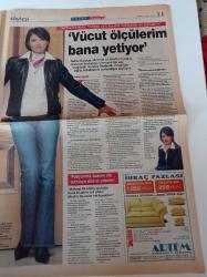 Milliyet Pazar Gazetesi - 3 Şubat 2002 - Hastaneye Gitmeyen Tek Eski Sevgili Nefise Karatay Fotoğrafı - Ressam Komet Ve Suç Ortakları - Beyaz Saray Pavyonu Artık Lüks Restaurant