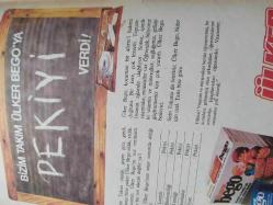 Milliyet Çocuk Dergisi - 20 Temmuz 1981 - Cüneyt Arkın - Küçük boylu büyük oyuncular - Trafik Kazaları - Cebelitarık - Babamın Sedefli Çakısı -