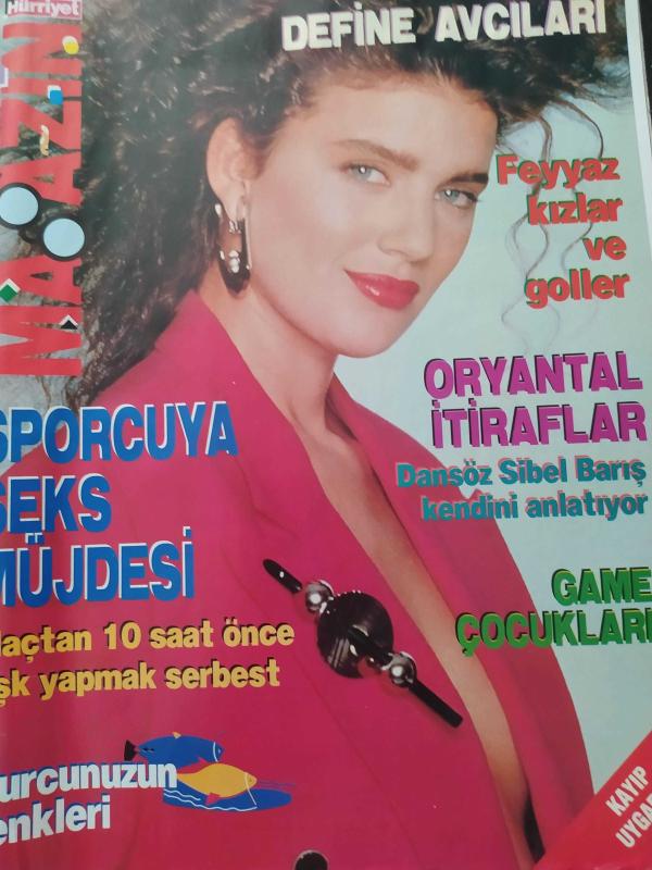 Hürriyet Magazin Dergisi 1 7 Mart 1992 Sibel Barış Feyyaz  