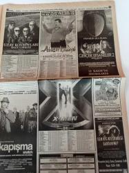 Milliyet 2000 Gazetesi - 5 Kasım 2000 - Önce Seks Sonra Sevgi - Aydan Şener Fotoğrafı - Hülya Avşar - Yılan Hikayesi - Musa Eroğlu