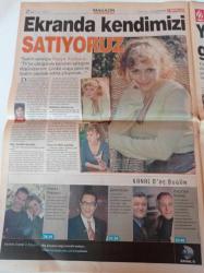 Milliyet 2000 Gazetesi - 7 Kasım 2000 - Demet Şener Fotoğrafı - Satılık Bebek Var - Liz Hurley - Cansu Dere - Tiyatro Sanatçısı Derya Alabora - Seda Sayan