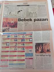 Milliyet 2000 Gazetesi - 7 Kasım 2000 - Demet Şener Fotoğrafı - Satılık Bebek Var - Liz Hurley - Cansu Dere - Tiyatro Sanatçısı Derya Alabora - Seda Sayan